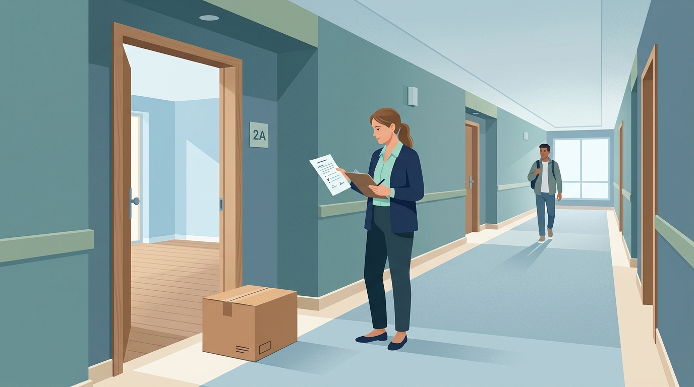Property manager reviewing turnover and vacancy costs for a rental unit