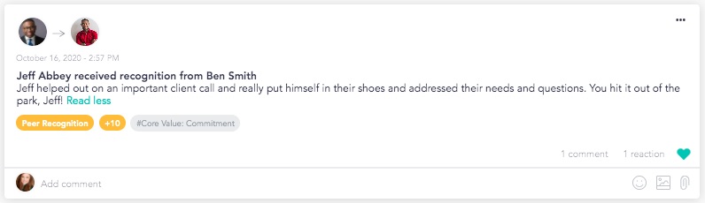 When managers thank their teams for providing excellent service, everyone wins