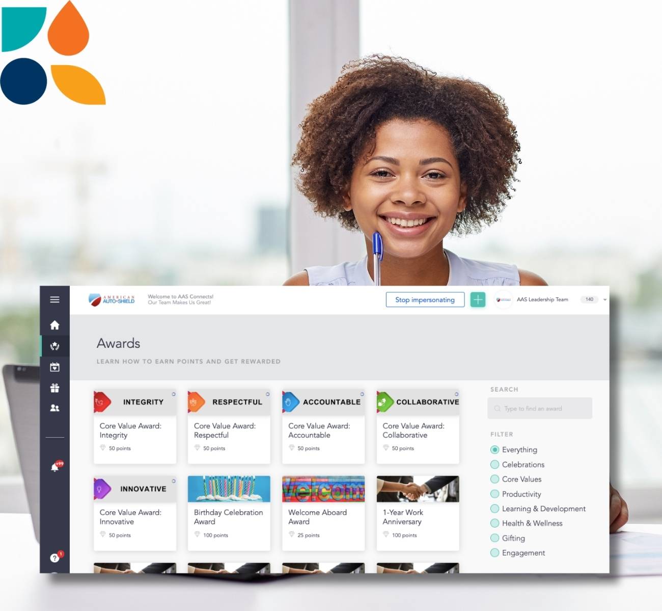 american auto shield uses cooleaf platform for core value awards