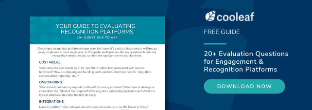 Free Download | 20+ Evaluation Questions for Engagement and Recognition Platforms