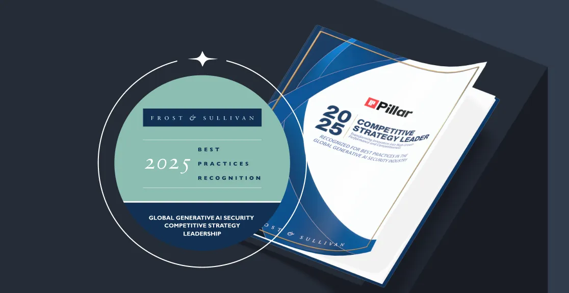 A Milestone for Pillar: Honored as Frost & Sullivan's 2025 Competitive Strategy Leader for AI Security