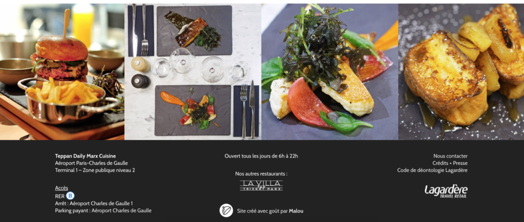 Site de restaurant-restaurant-Internet-pages-informations-photos-tripadvisor-instagram-facebook-googlemaps-réservation-offre-menu-prix-La VILLA