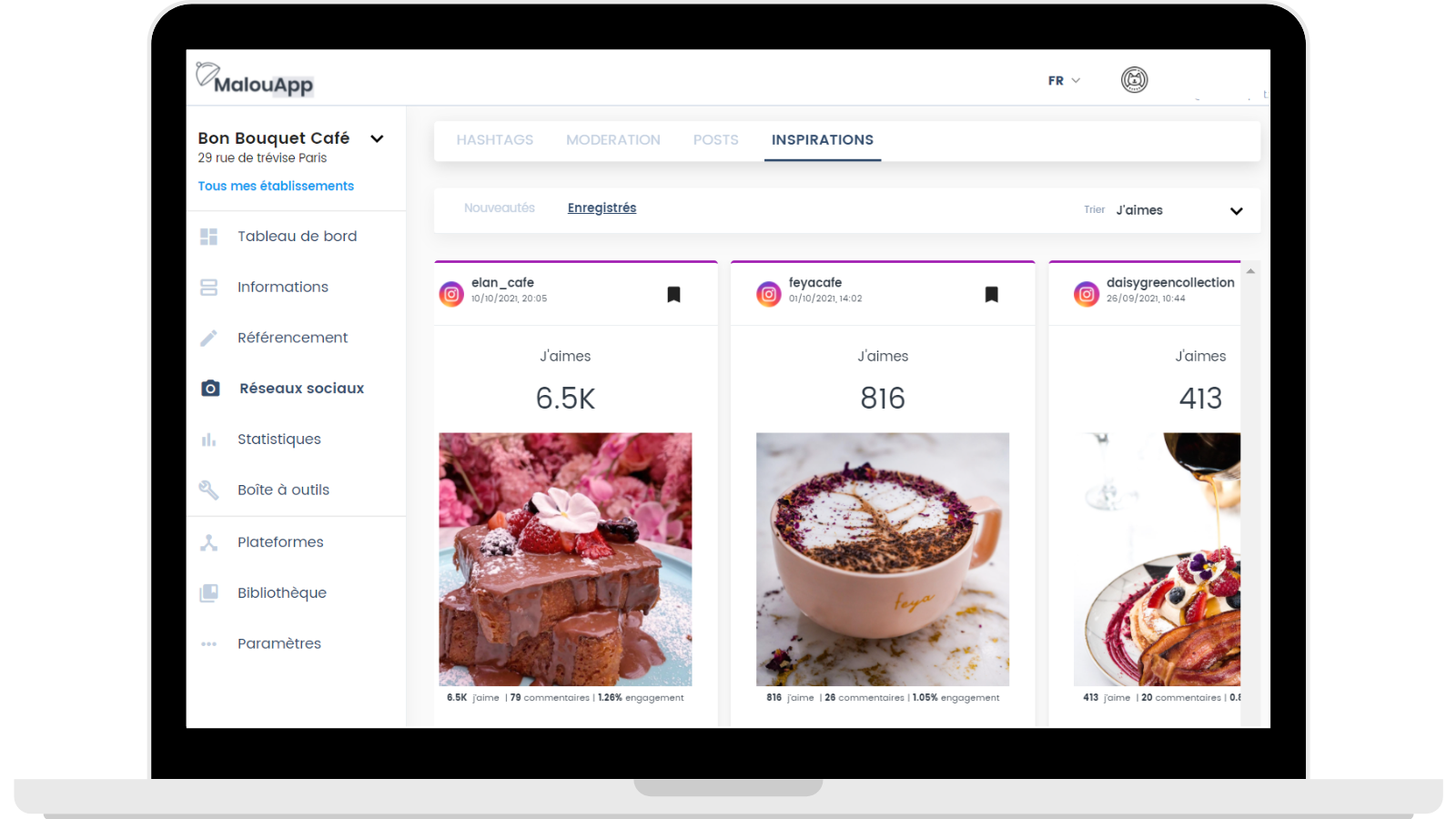 se faire connaître sur les réseaux sociaux malouapp malou