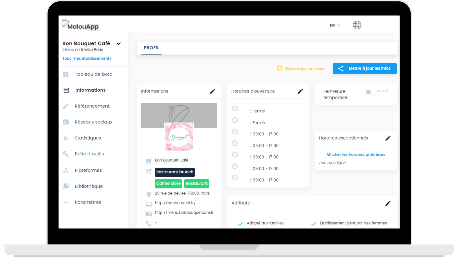 se faire connaître sur les réseaux sociaux malou kafkaf bon bouquet café