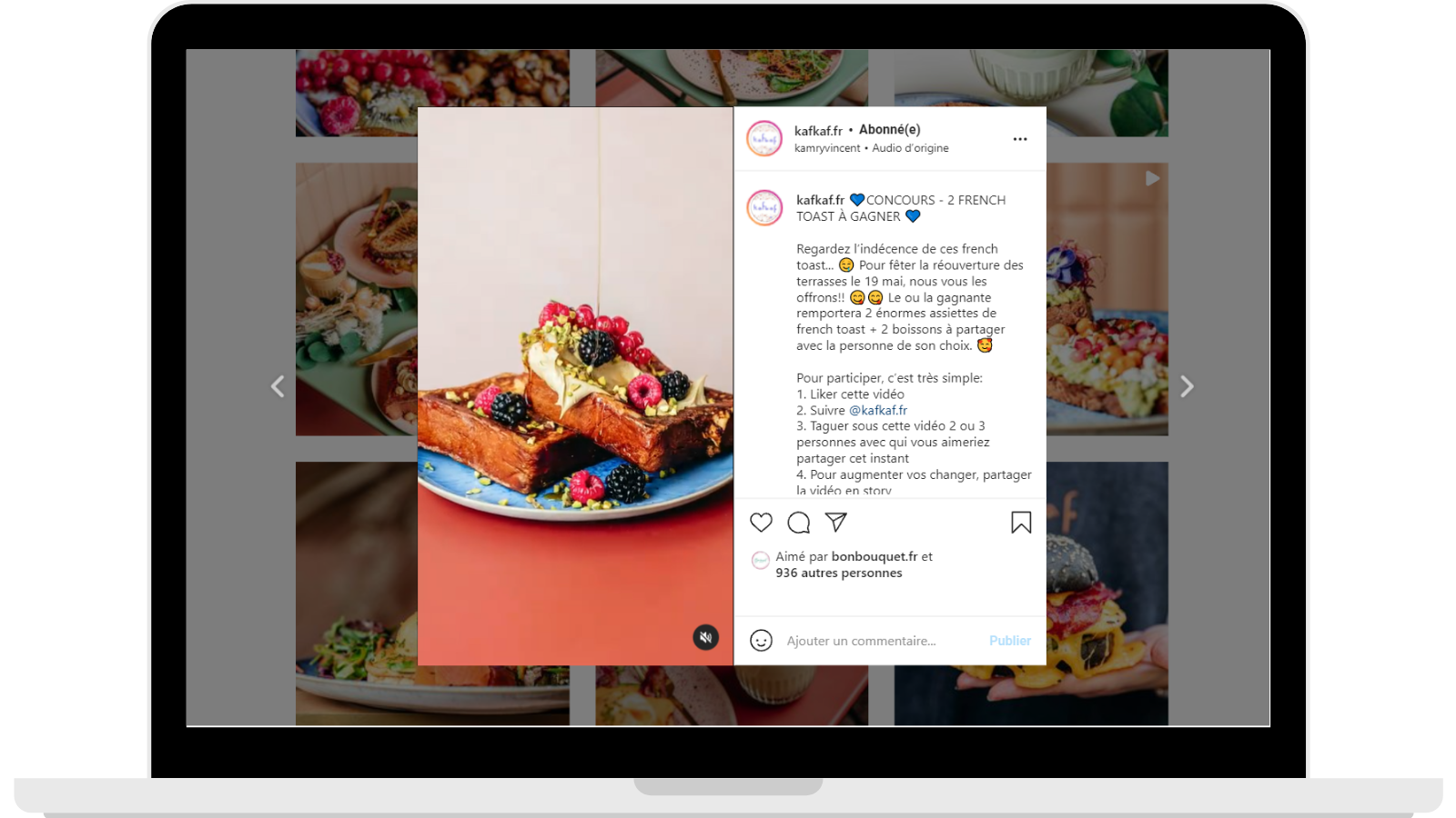 jeu concours kafkaf bon bouquet malou