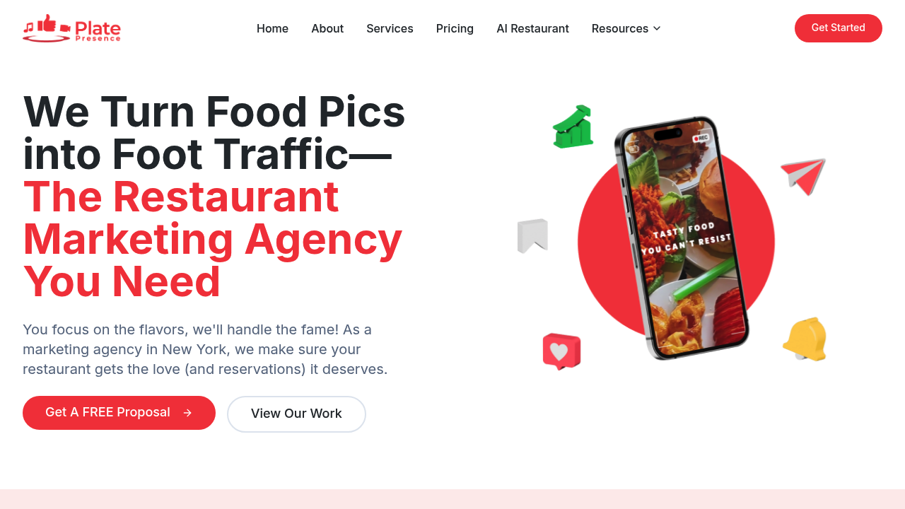 Screenshot of https://platepresence.social