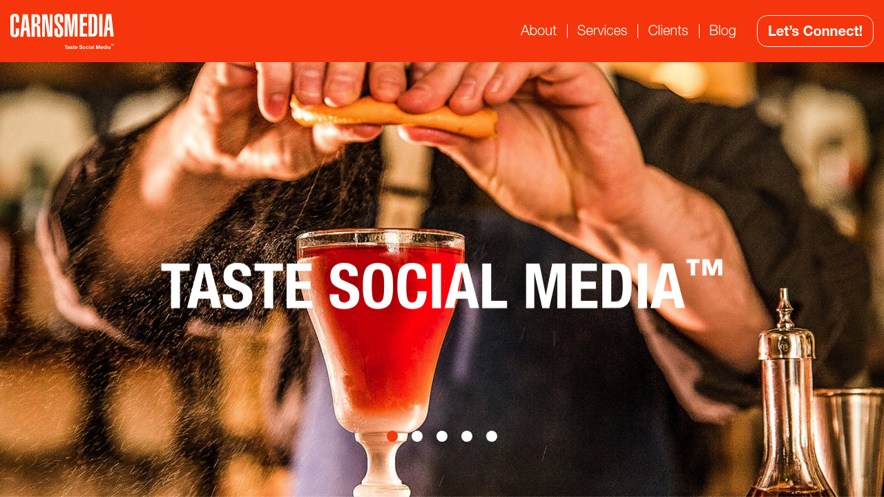 Screenshot of https://www.carnsmedia.com