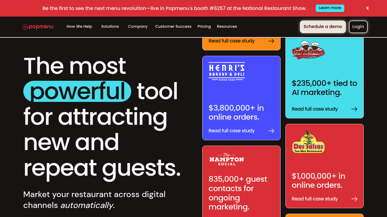 Screenshot of https://get.popmenu.com