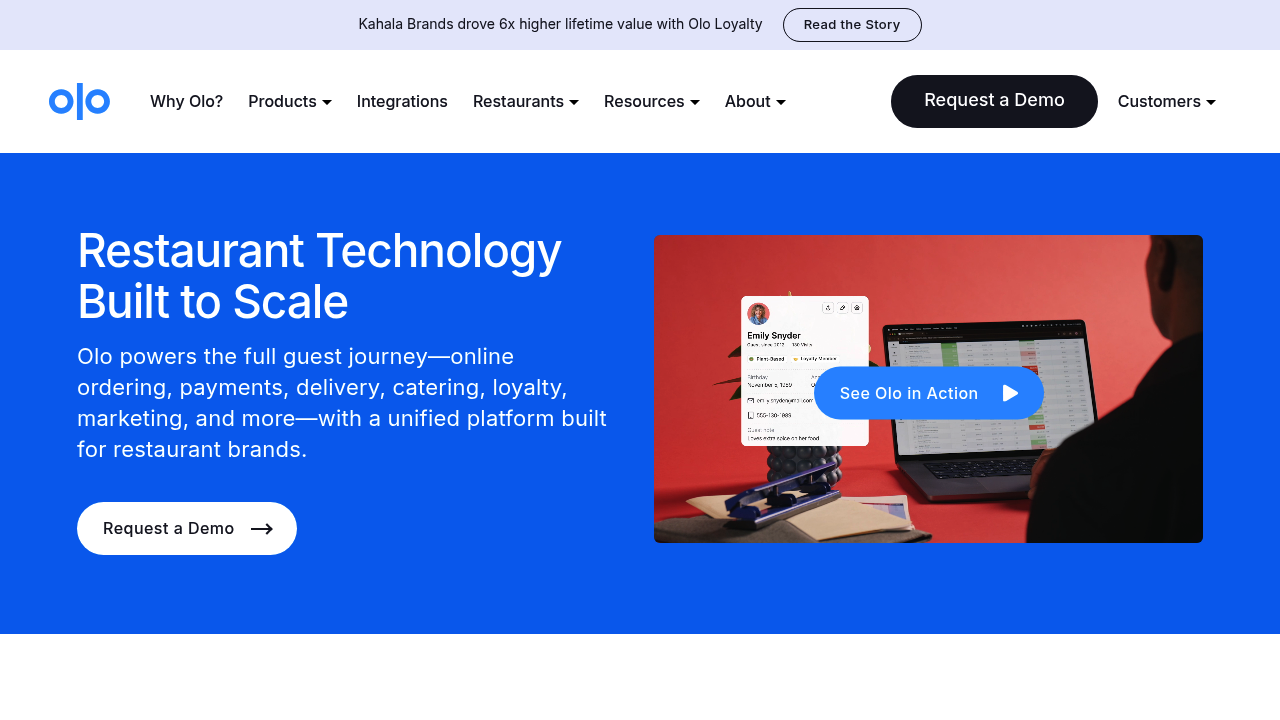 Screenshot of https://www.olo.com