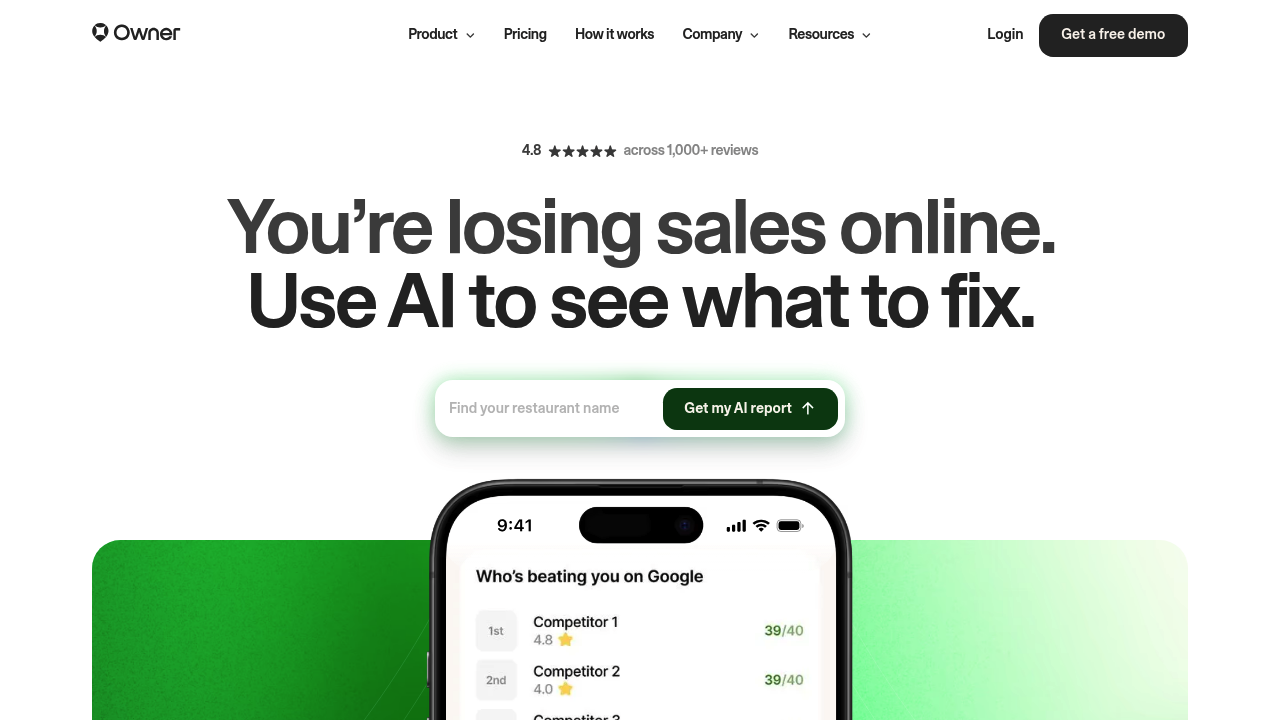 Screenshot of https://www.owner.com