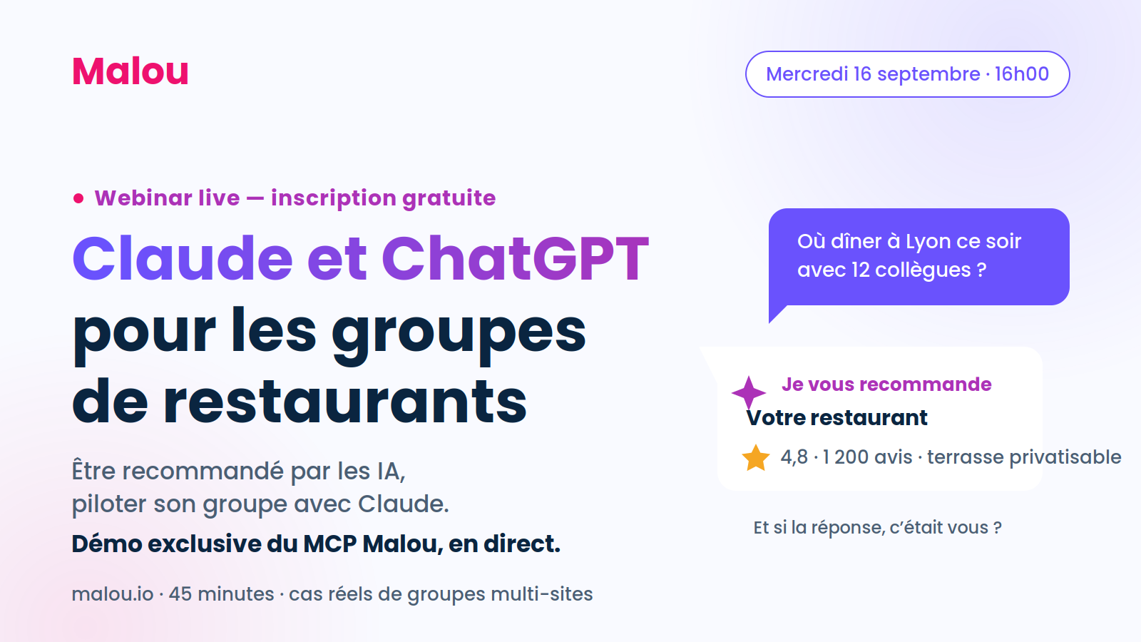 Comment les groupes de restaurants utilisent Claude et ChatGPT pour gagner des clients (et du temps)