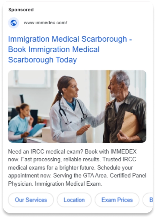 Google search results