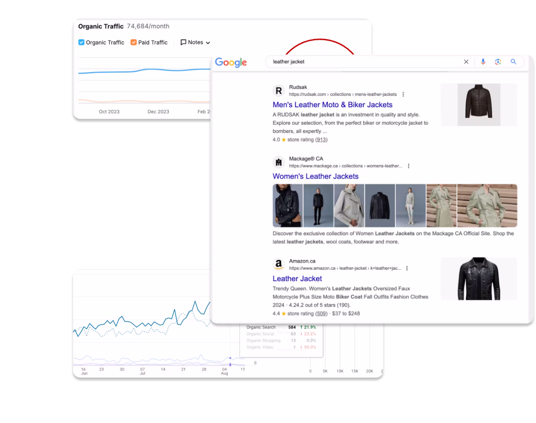 Rudsak SEO statistics