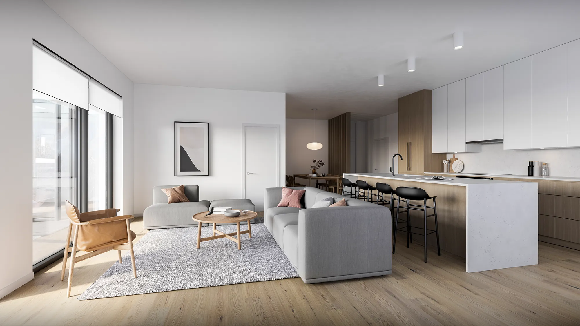 Architectural 3D visualization applied to presale houses to align design intent with market interpretation.