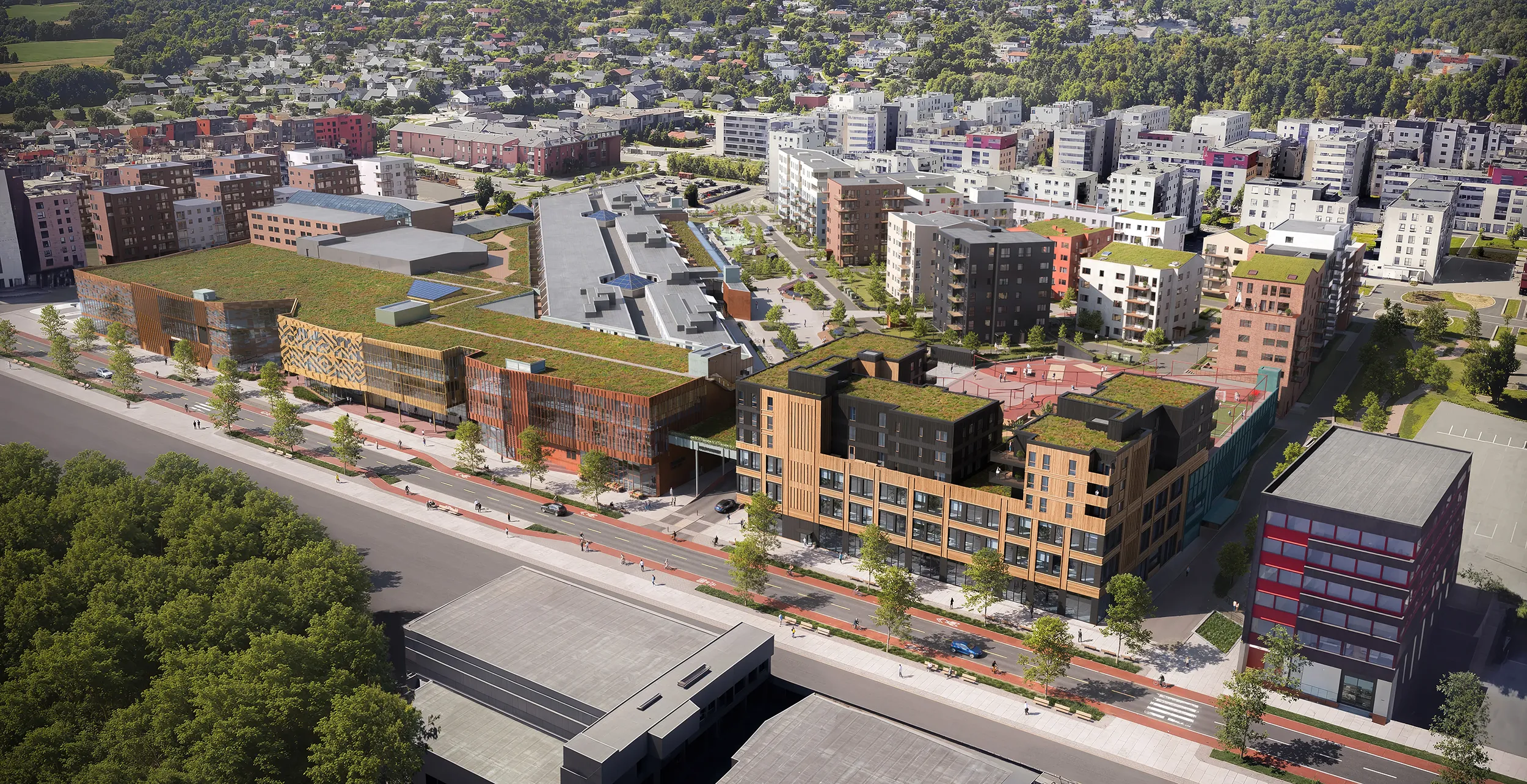 In large-scale developments, aerial visualizations bridge the gap between abstract planning and tangible understanding.