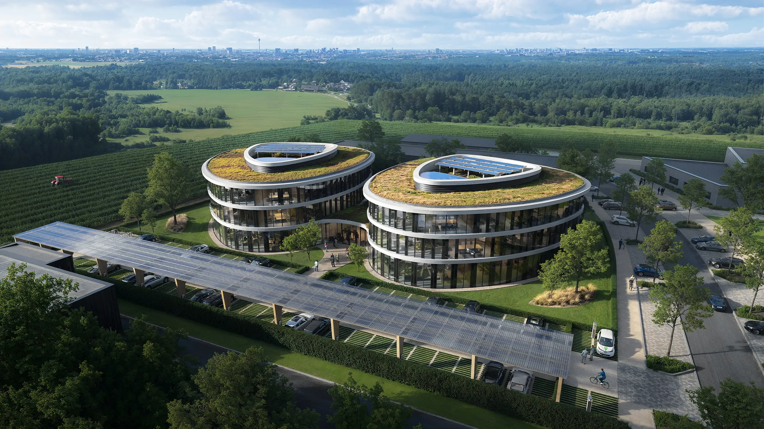 Bird’s-eye renderings enable stakeholders to grasp spatial hierarchies and urban context long before ground is broken.