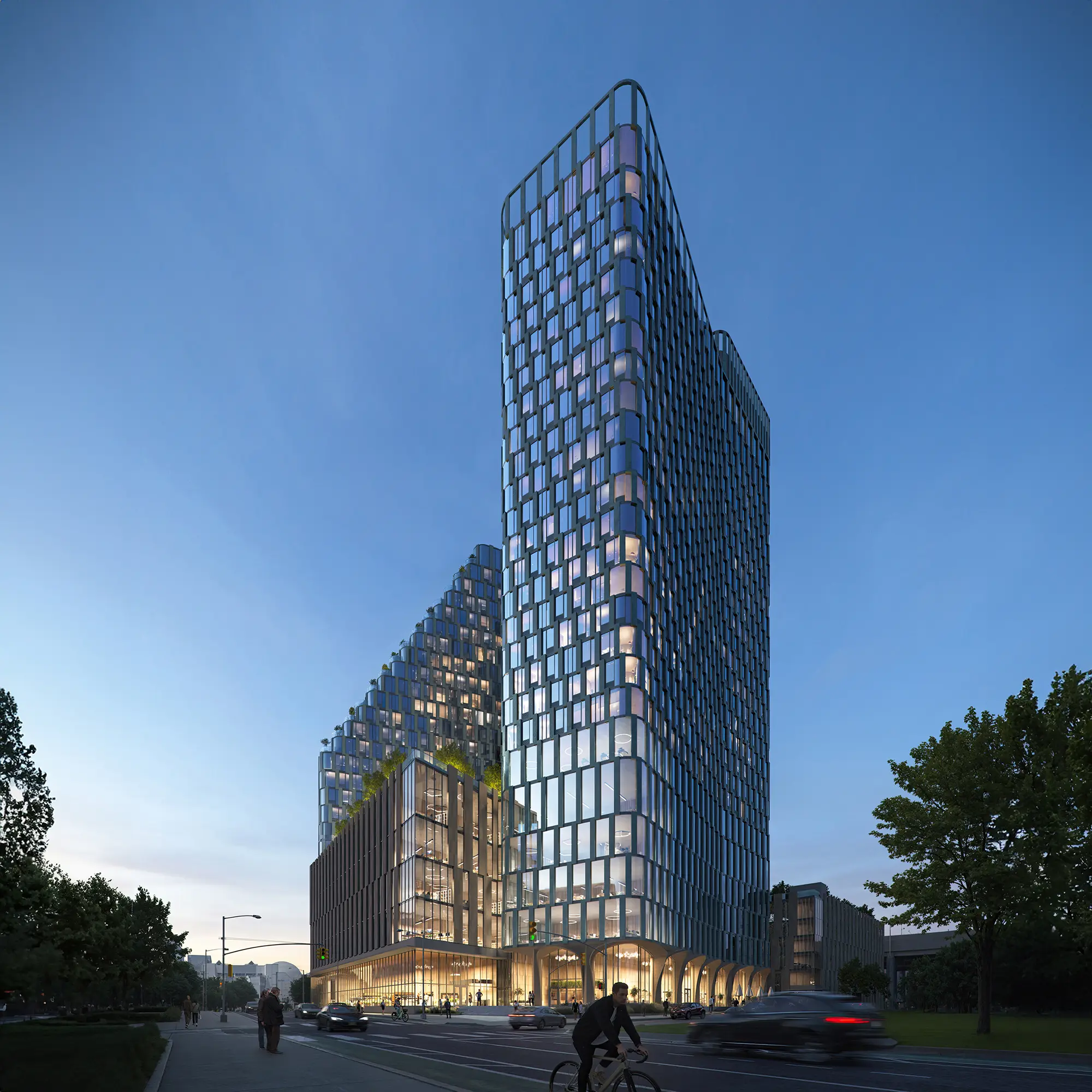 Exterior visualization transforms raw geometry into a dialogue with the city, exposing scale, rhythm, and material truth long before ground is broken.