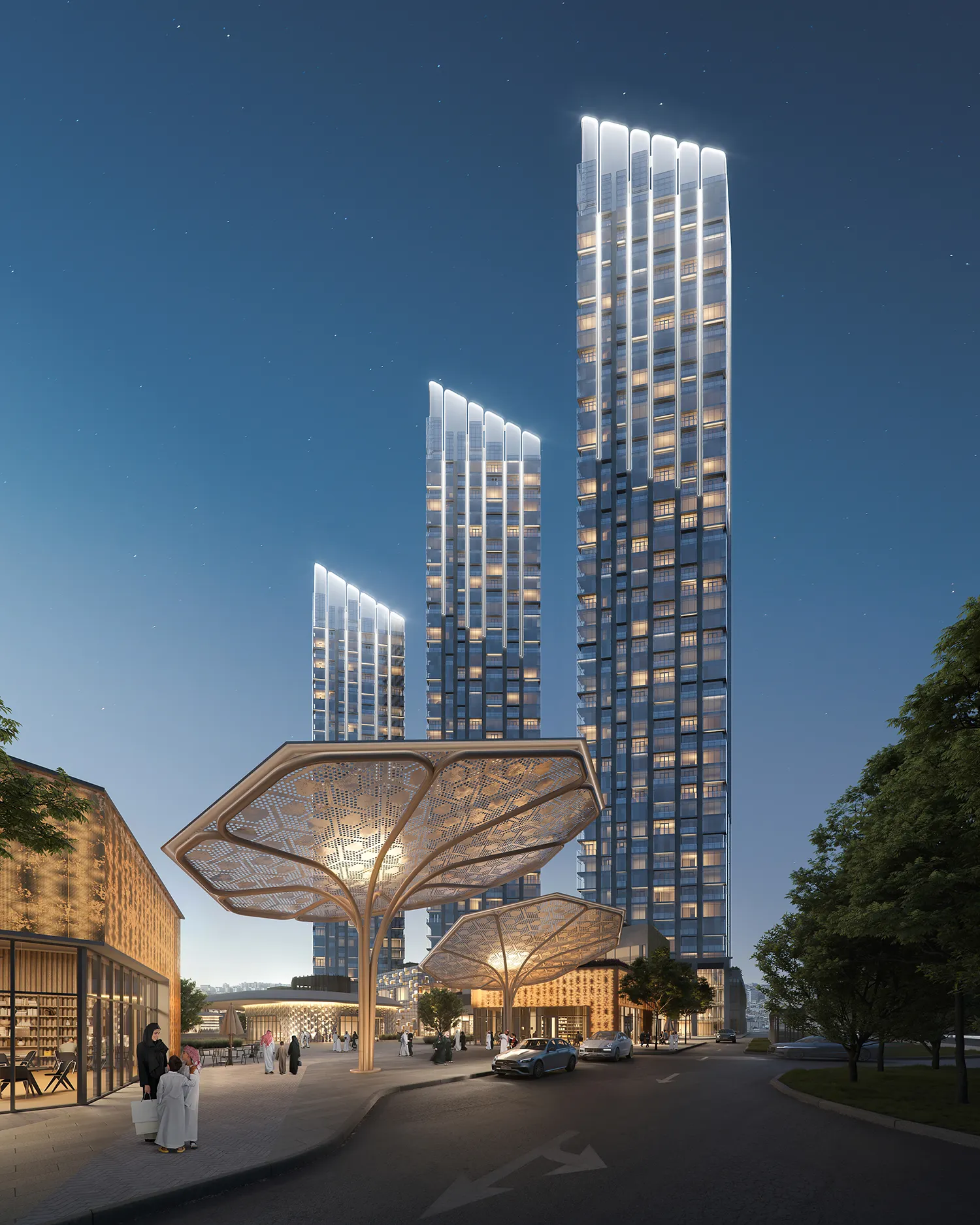 Social media content grid mapping project renders to a weekly campaign cadence.