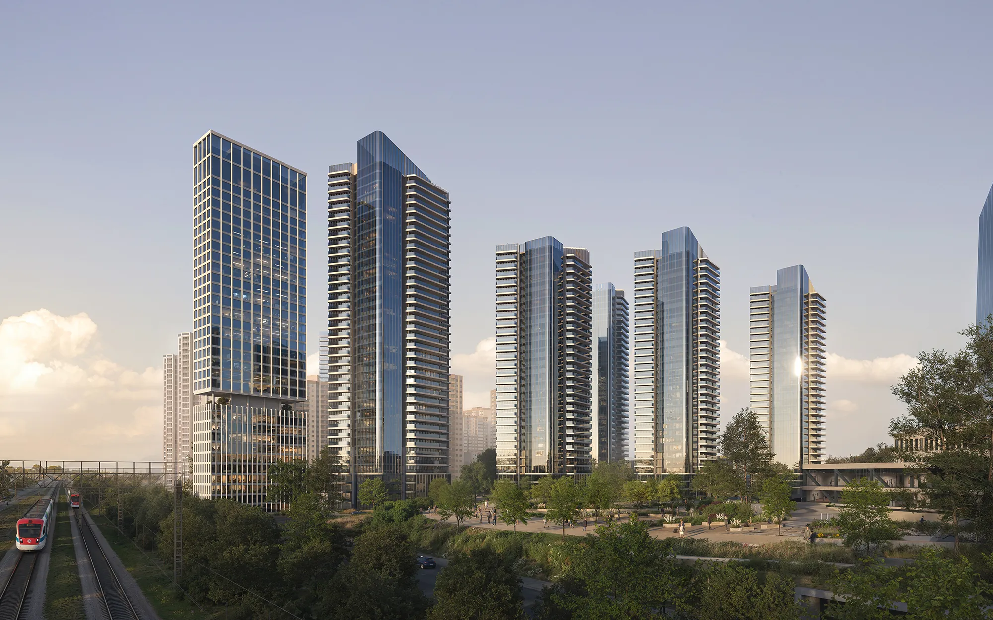 Detailed 3D rendering of a commercial project showing the importance of accuracy, urban context, and visualization in complex design processes.