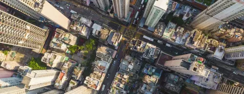 Aerial view of a city