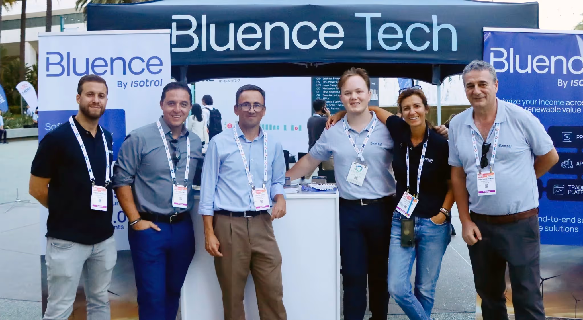 Bluence by Isotrol team at RE+, the largest renewable energy event in the United States.