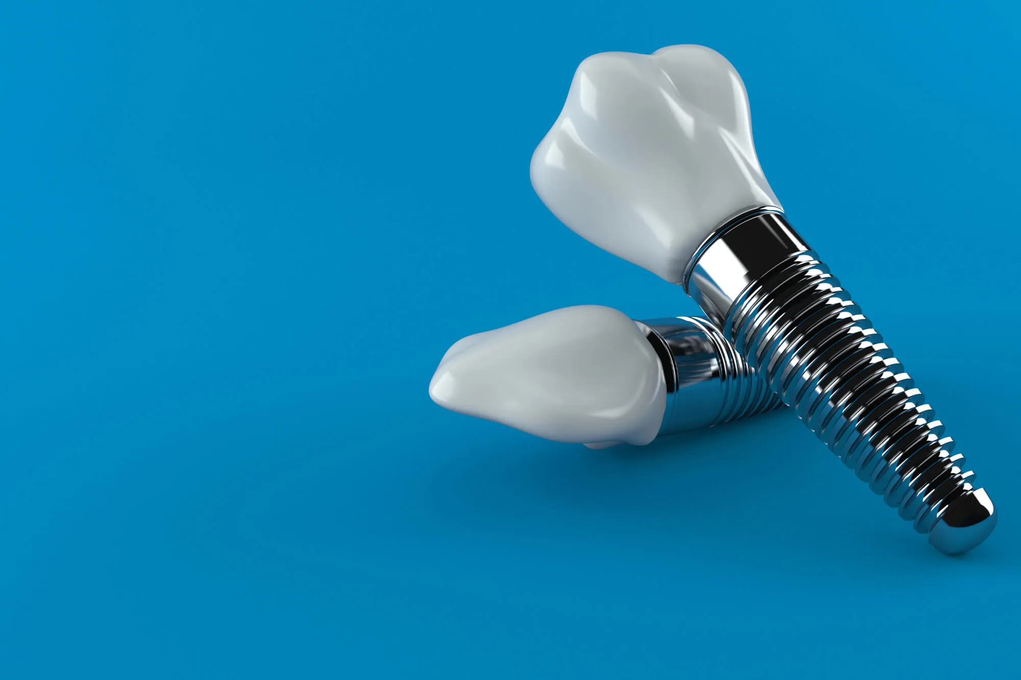 dental implants boynton beach on blue background