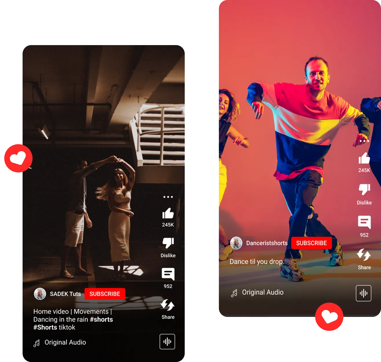 YouTube Shorts preview, showing vertical videos ready to publish using automated YouTube Shorts scheduling