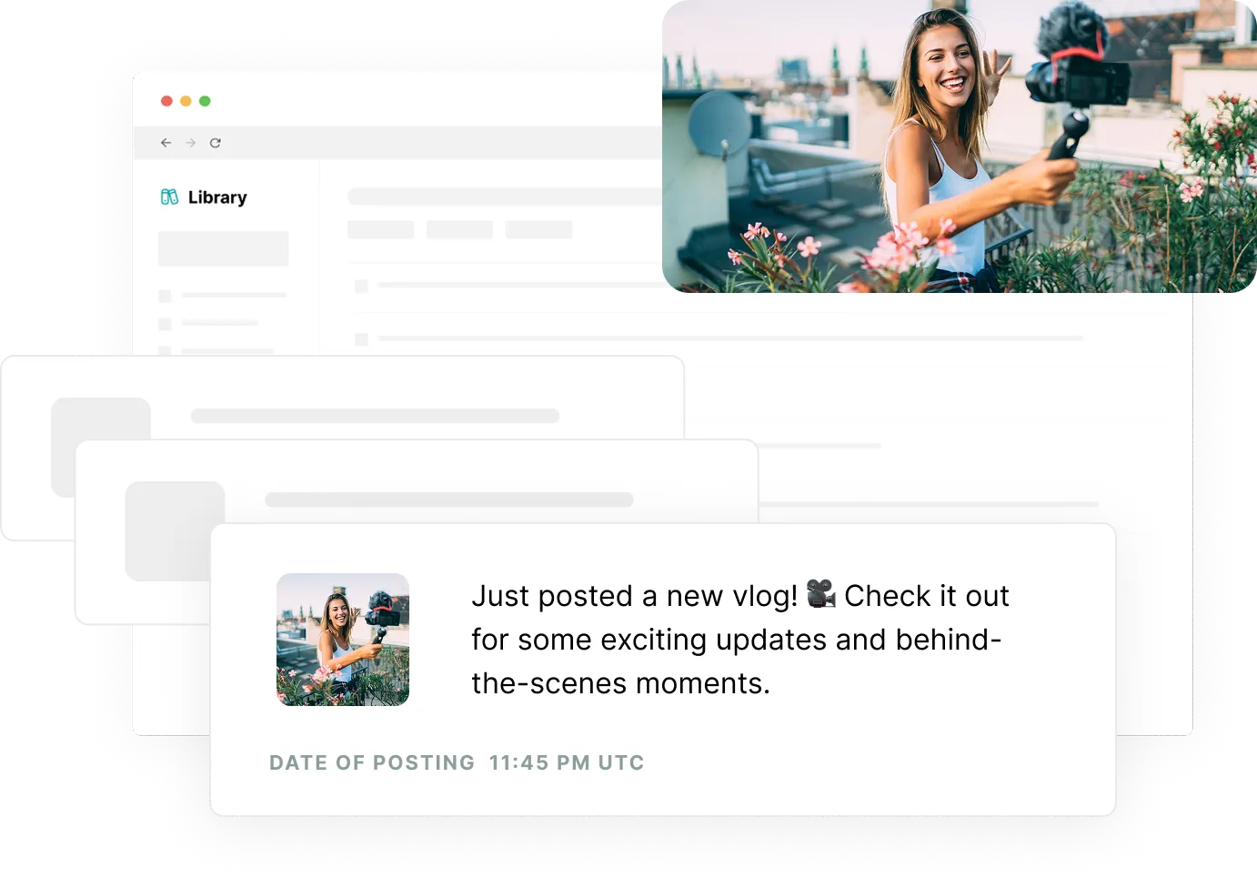 Creator managing YouTube Shorts content inside MeetEdgar’s content library, with tools to organize, upload, and repurpose vertical videos.