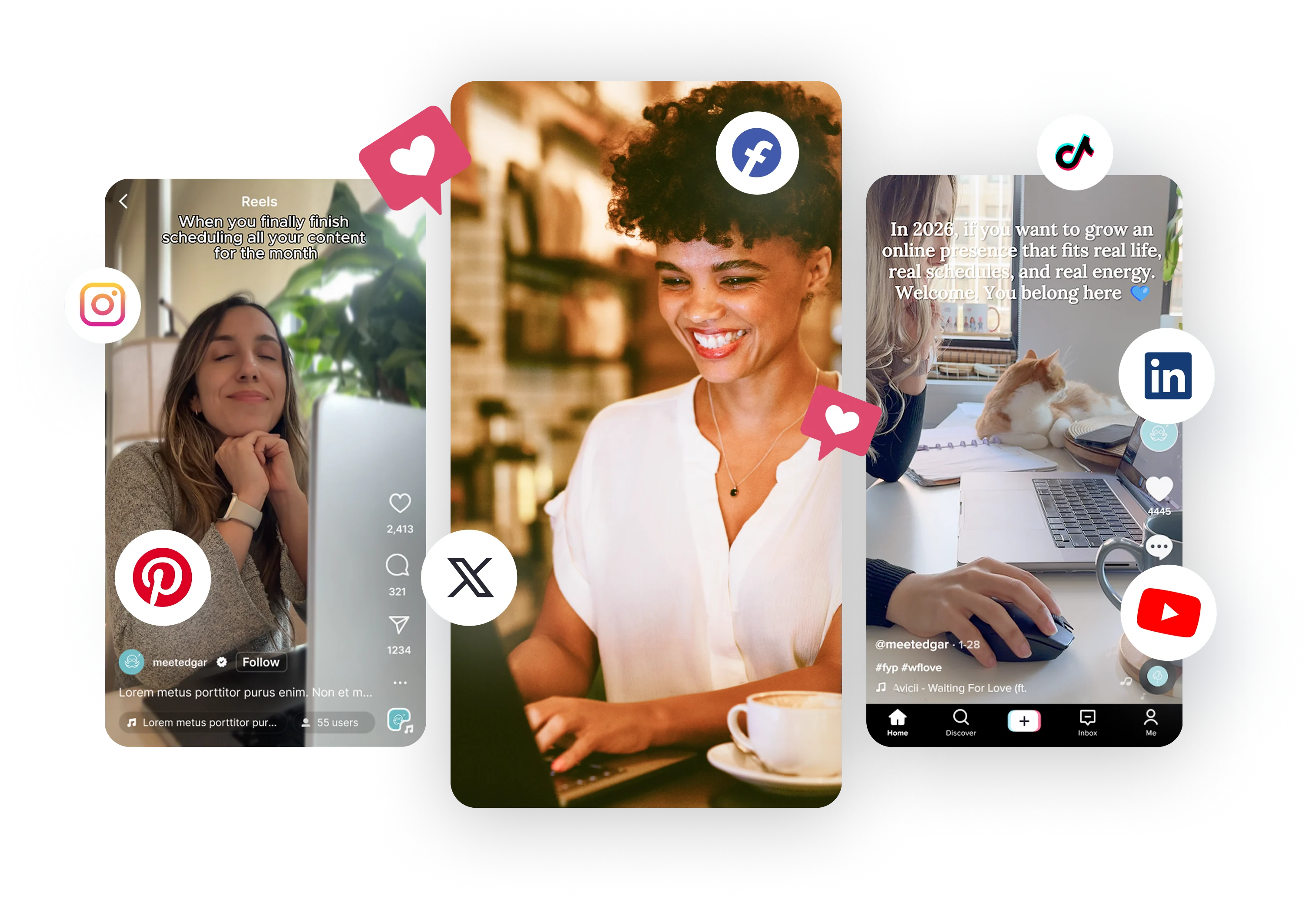 MeetEdgar Social Media scheduling tool hero image