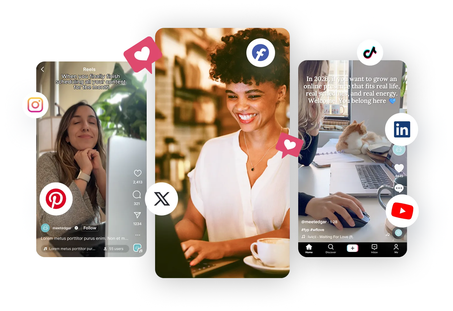 MeetEdgar Social Media scheduling tool hero image