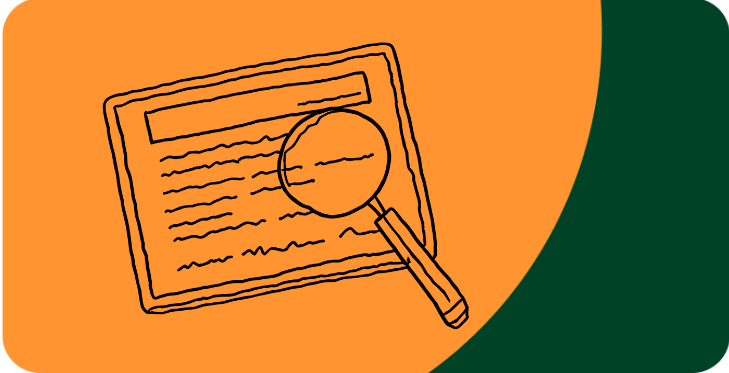 Illustration explaining what a title search is and how AI automates it