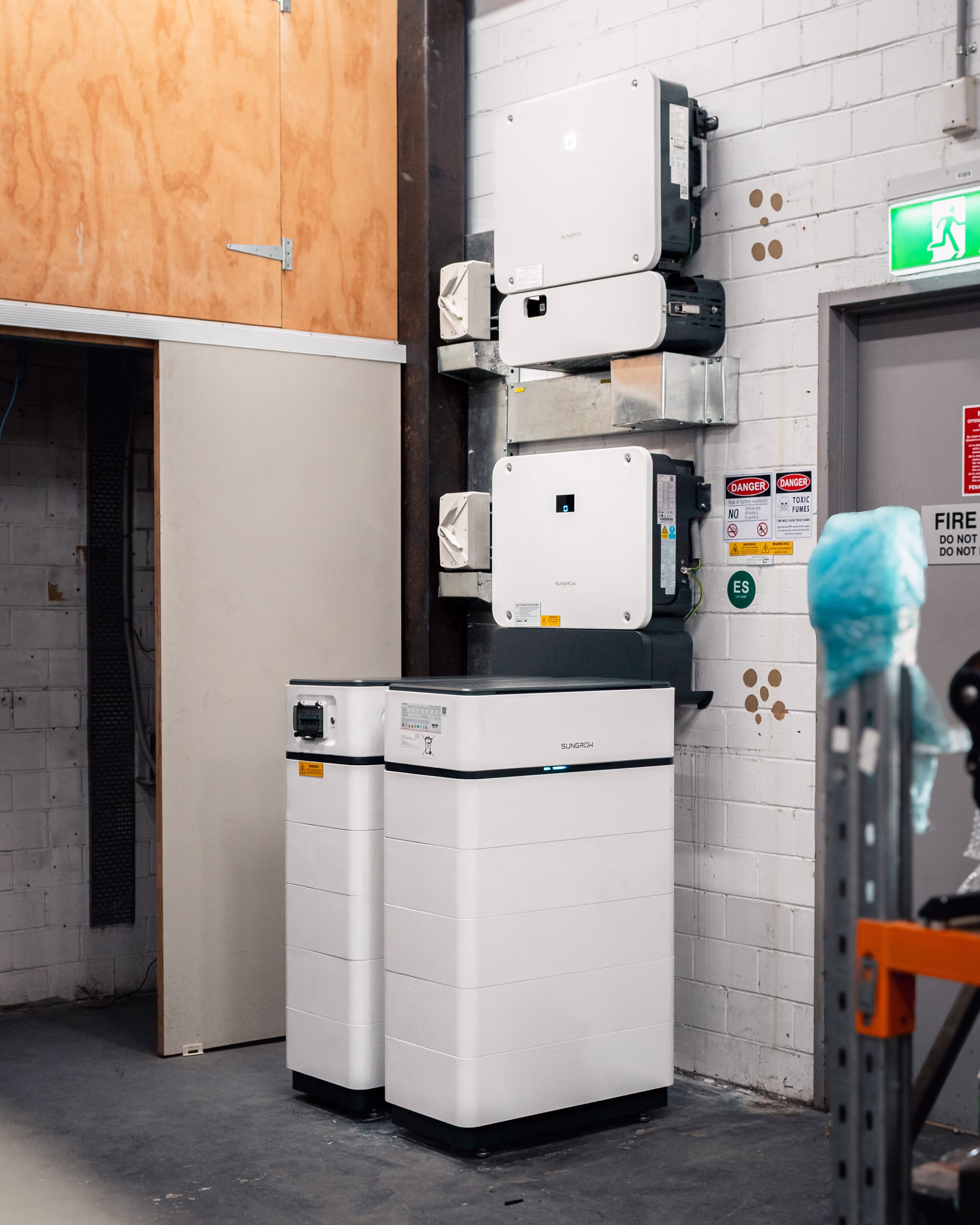 Sungrow SBH battery installation at Single O coffee