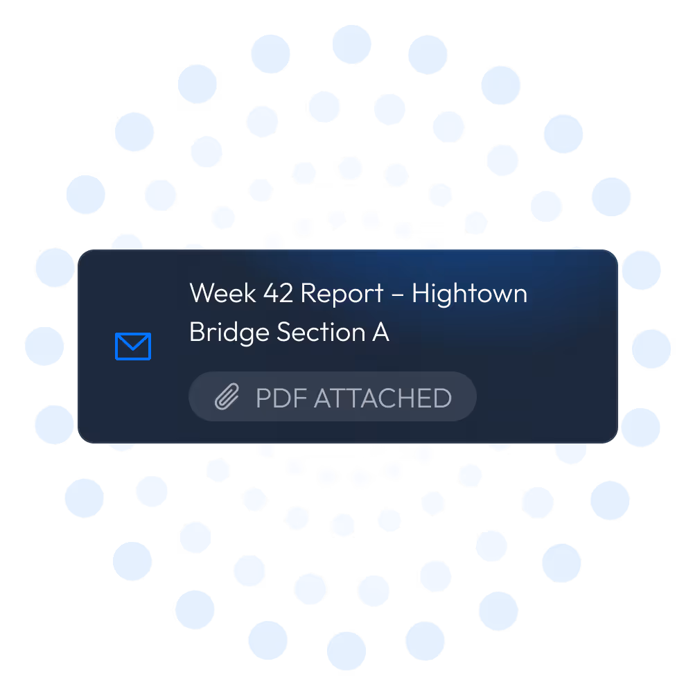 MyMove live monitoring dashboard displaying sensor readings and connection status across multiple structures