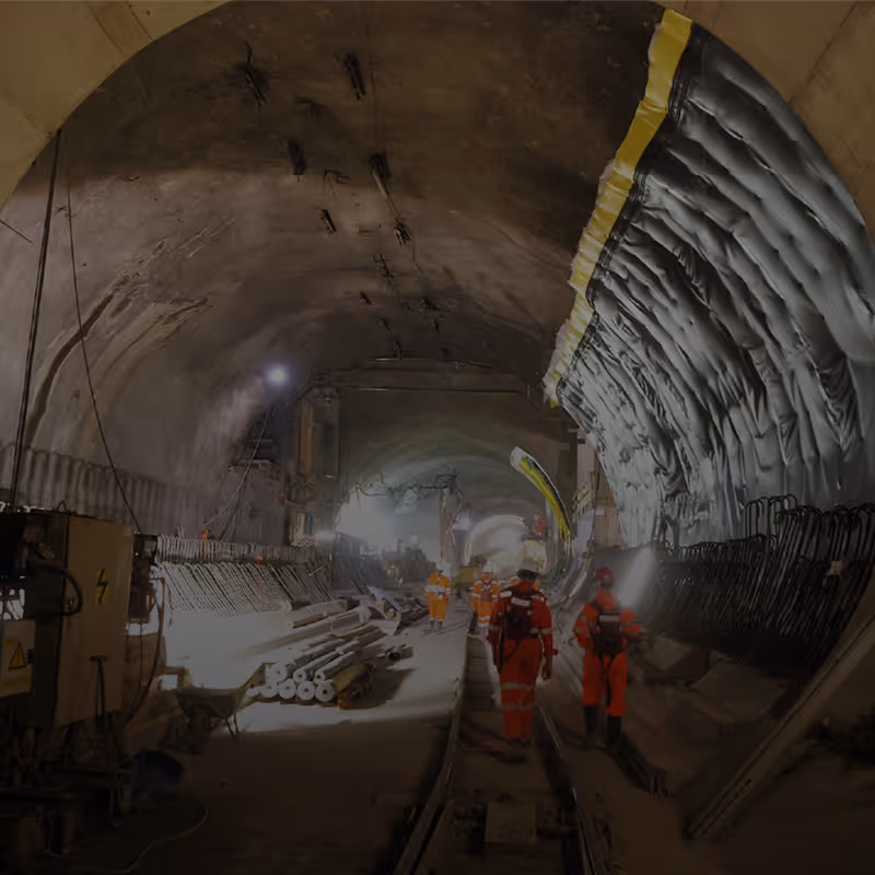 Engineering team reviewing monitoring data from deployed sensor network