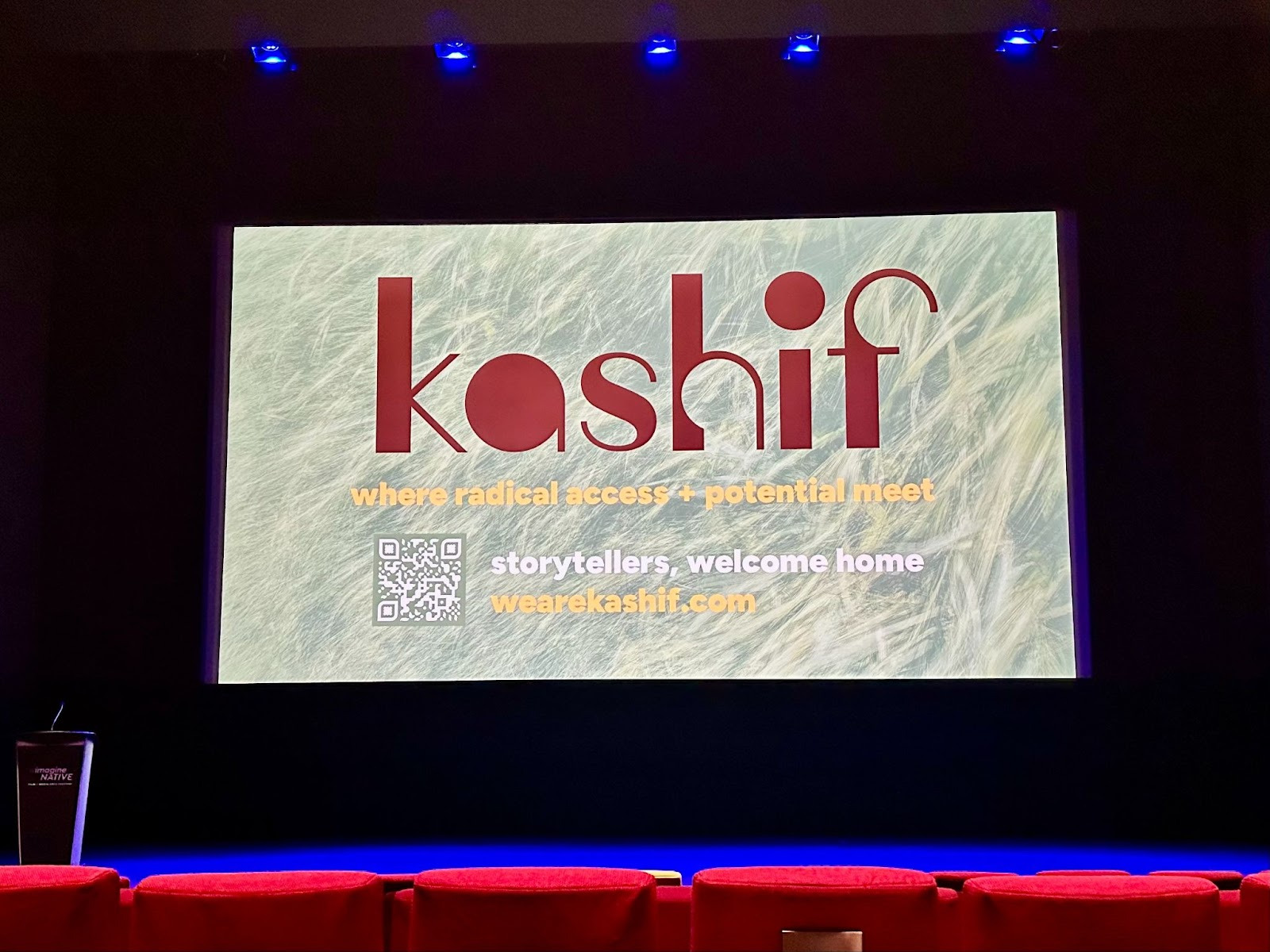 TIFF Lightbox - Big Theater with Kashif storytellers-where radical access+potential meet.