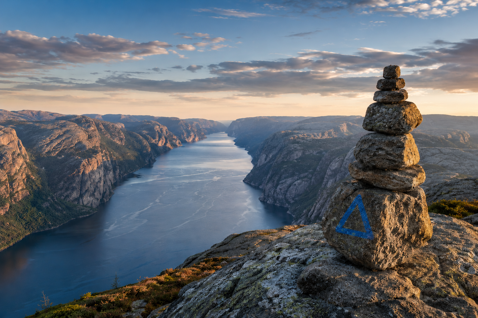 Norwegian fjord landscape