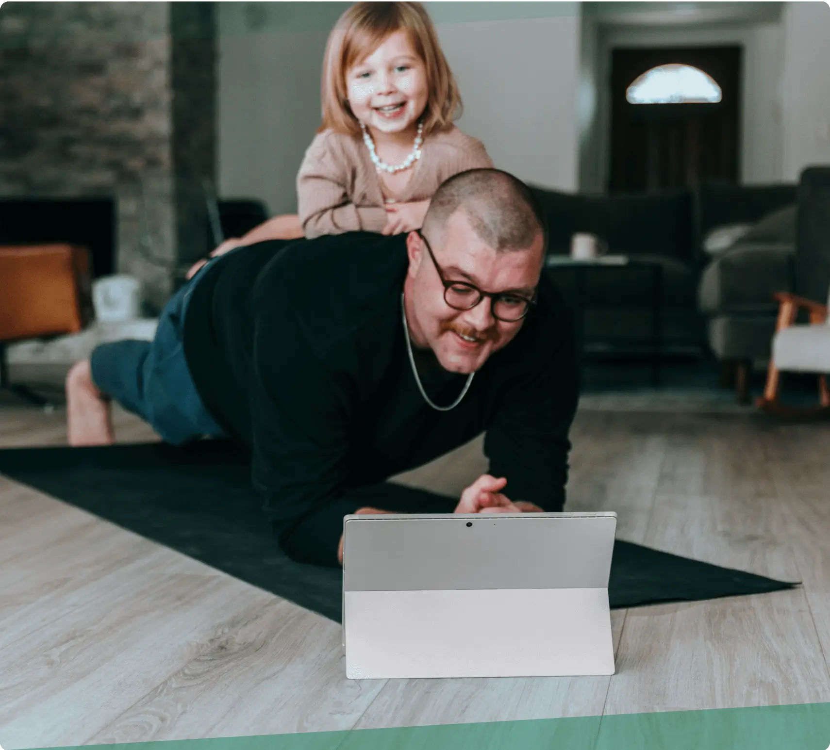 Father and Daughter accessing Autism Services via AccessOAP