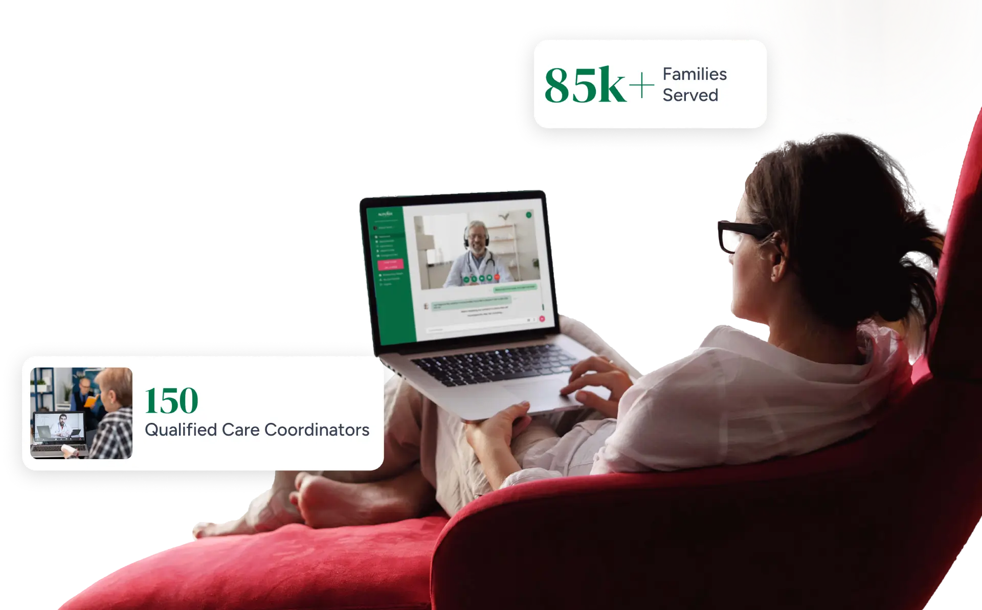 Women talk with expert