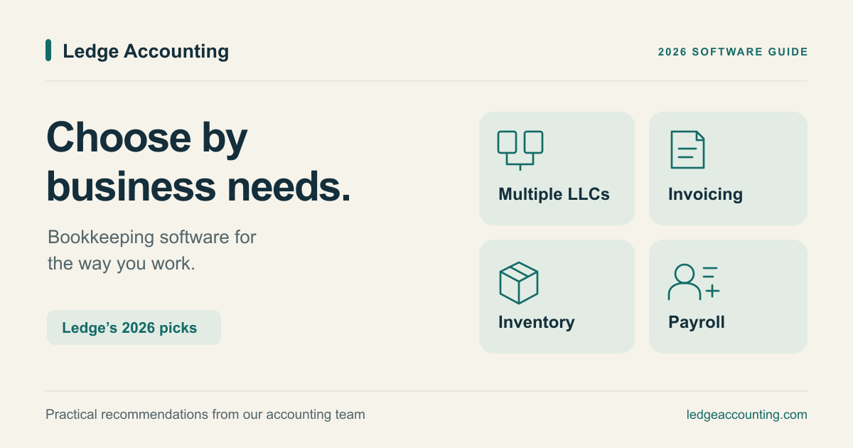 The bookkeeping software we recommend in 2026, by type of business