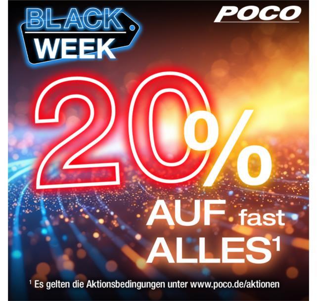 POCO Black Week erhältst du 20% Rabatt auf fast alles