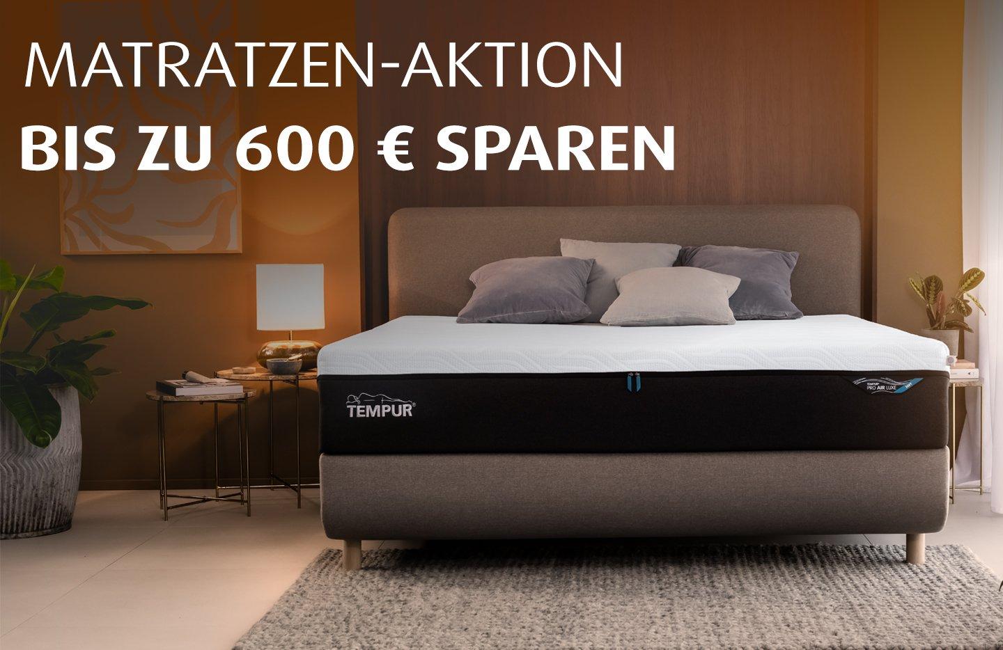 Tempur Black Week Matratzen-Aktion - Sparen bis zu 600 €