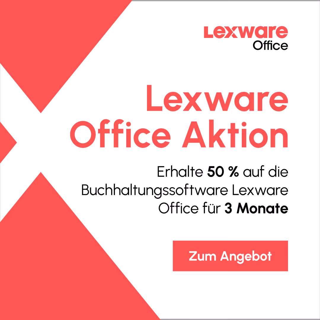 Lexware Office Aktion – Erhalten sie 50% auf die Buchhaltungssoftware Lexware Office für 3 Monate