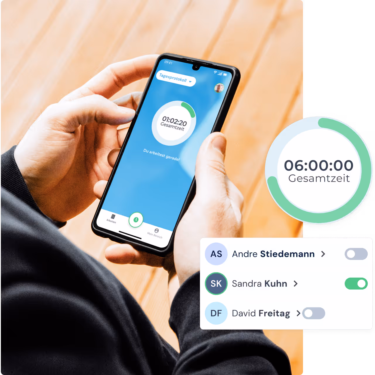 mit clockin Arbeitszeiten erfassen – egal ob mobil, stationär oder offline