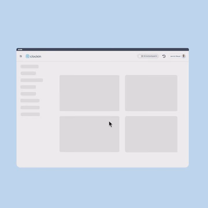 clockin im Browser: am Rechner ein- und ausstempeln