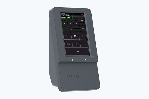 Datafox EVO 5.0 Pure Zeiterfassungsterminal im kompakten Kunststoffgehäuse mit RFID-Chip-Leser