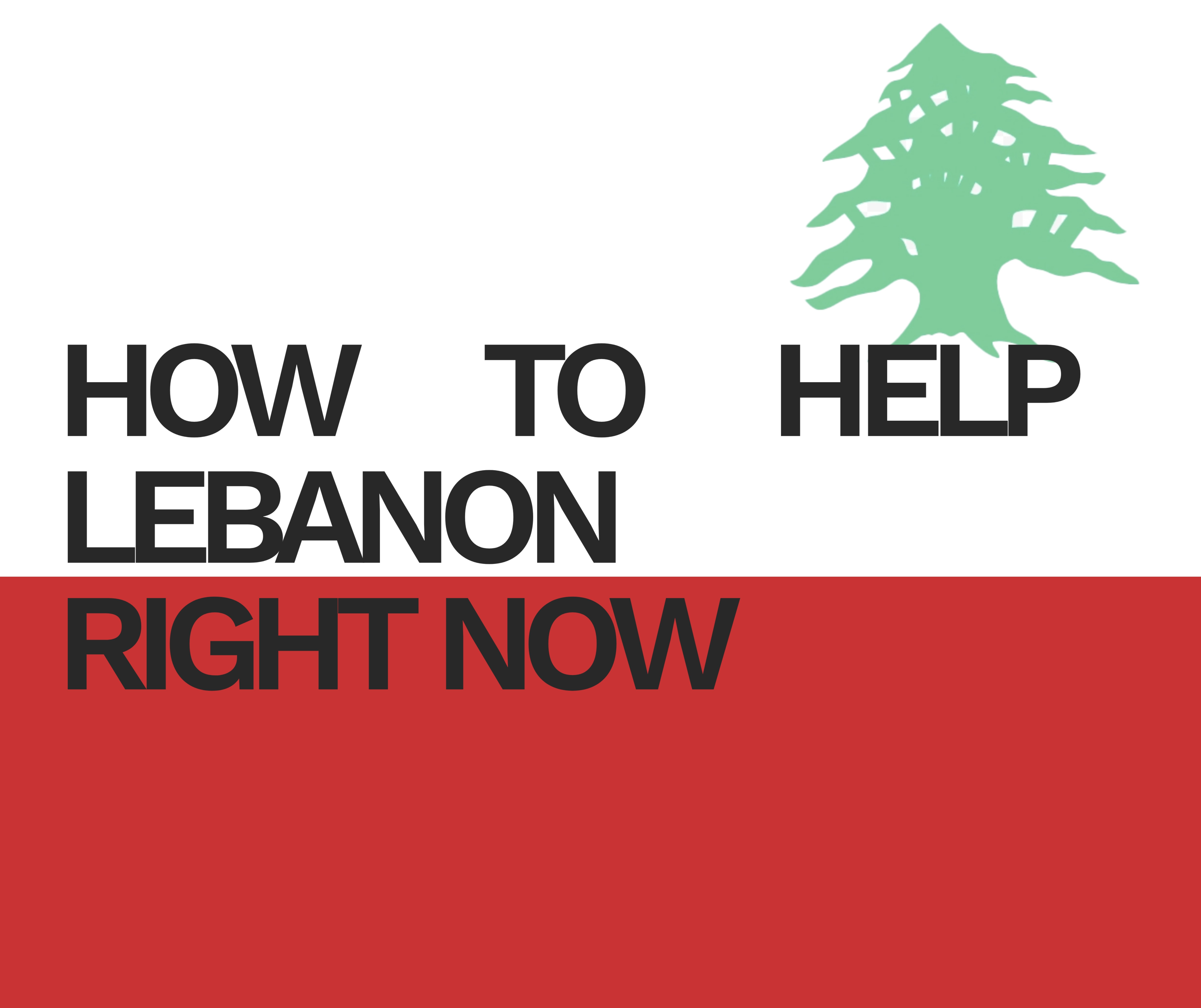 Lebanon Needs Us: Useful Ressources In Times Of Crisis