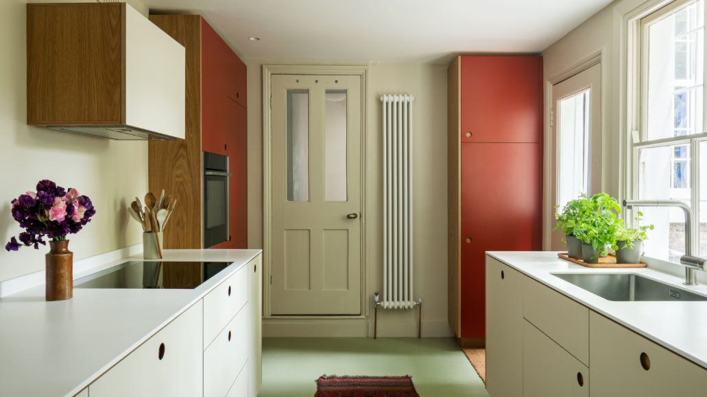 Modular Core kitchen system by Uncommon Projects featuring Corian splashback and Bora Pure hob..