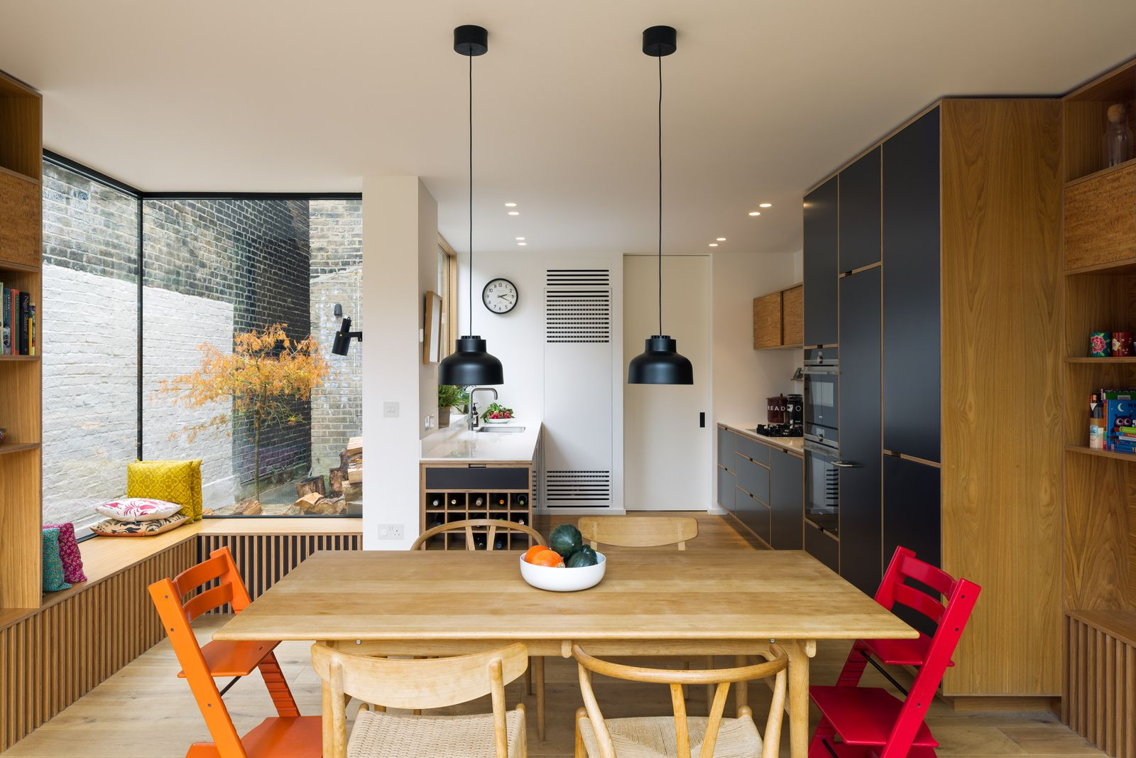 Bespoke plywood kitchen for family in East London by Uncommon Projects