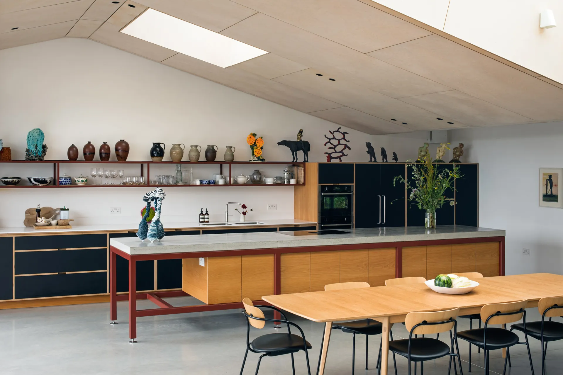 Islands wider than 1.2m can feel overpowering unless the kitchen is very large.