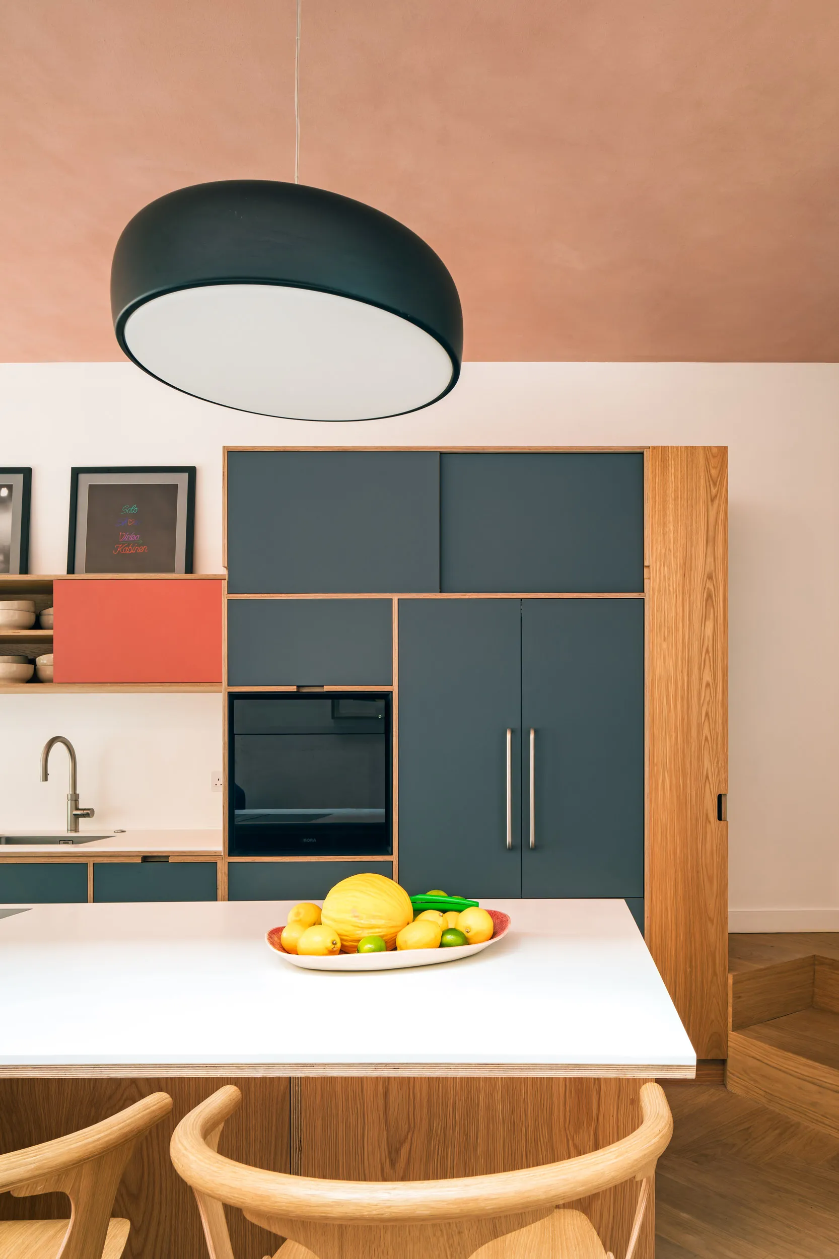Plywood oven cabinetry 